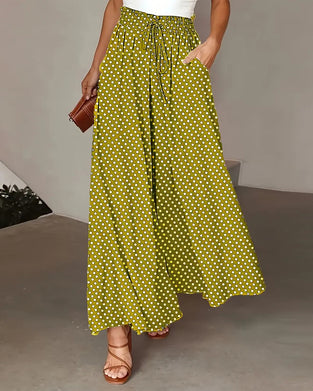 Byxor Polka Punkt Tryck Lång