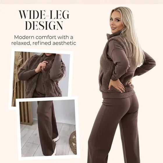 💖2025 Het Försäljning💖Varmt Och Bekvämt 3-Delat Set För Kvinnor