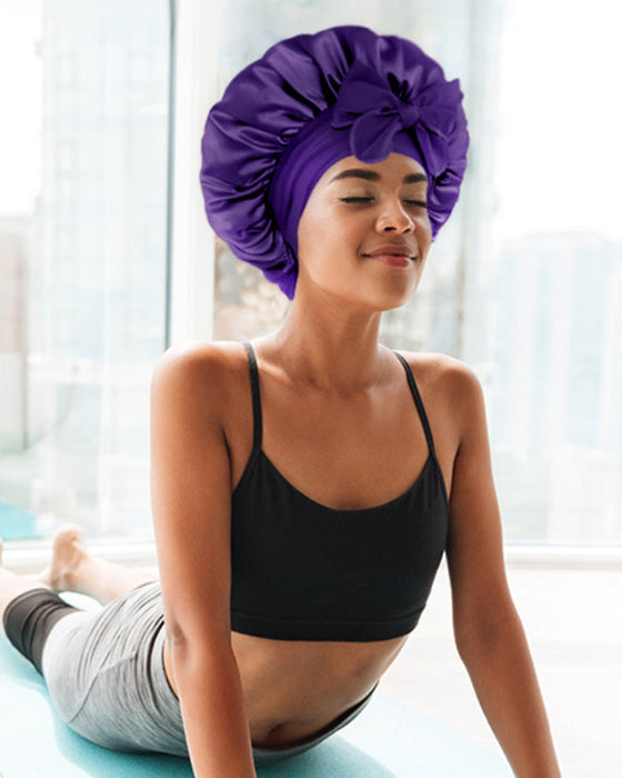 Nattsovmössa i siden i silke