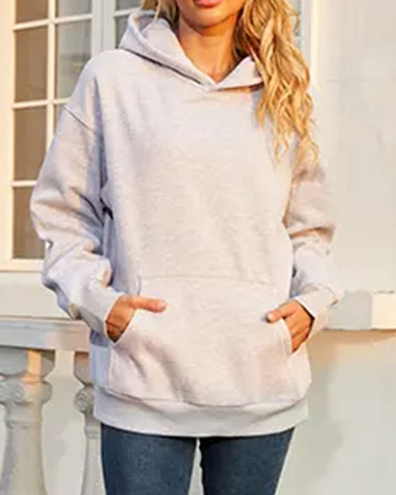 Hoodie Hoodad Ledig Pullover