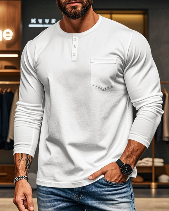 Topp Andningsbar Pullover Långärmad Herr
