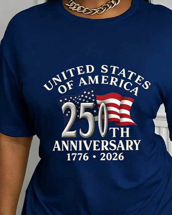 T-Shirt Jubileum Tryckt Kortärmad