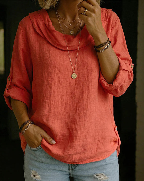 Topp Nedvikt Krage Bomull