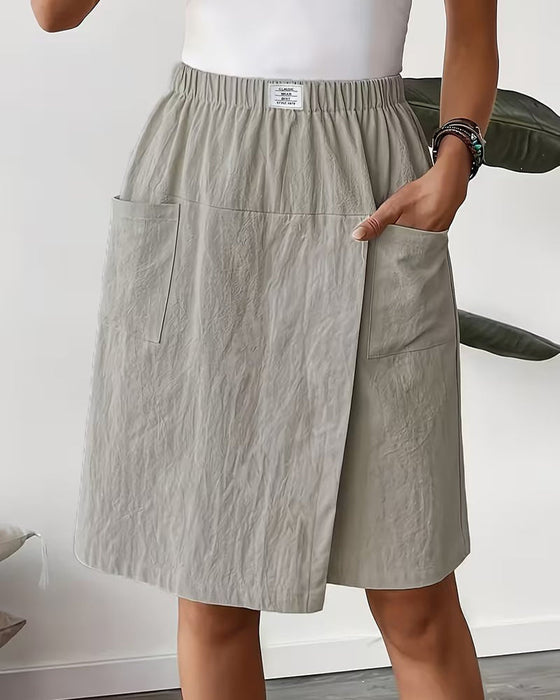 Shorts 100% Bomull Casual Ficka Design
