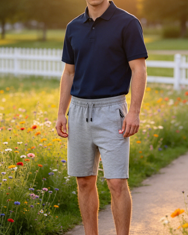 Shorts Herr Enfärgad Strand