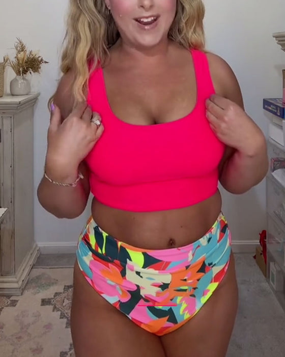 Bikini U-Ringad Knyt Tvådelad