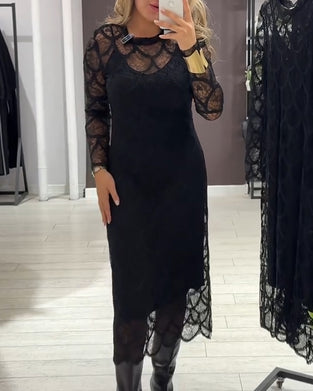 Cover Up & Cami Klänning Set Spets