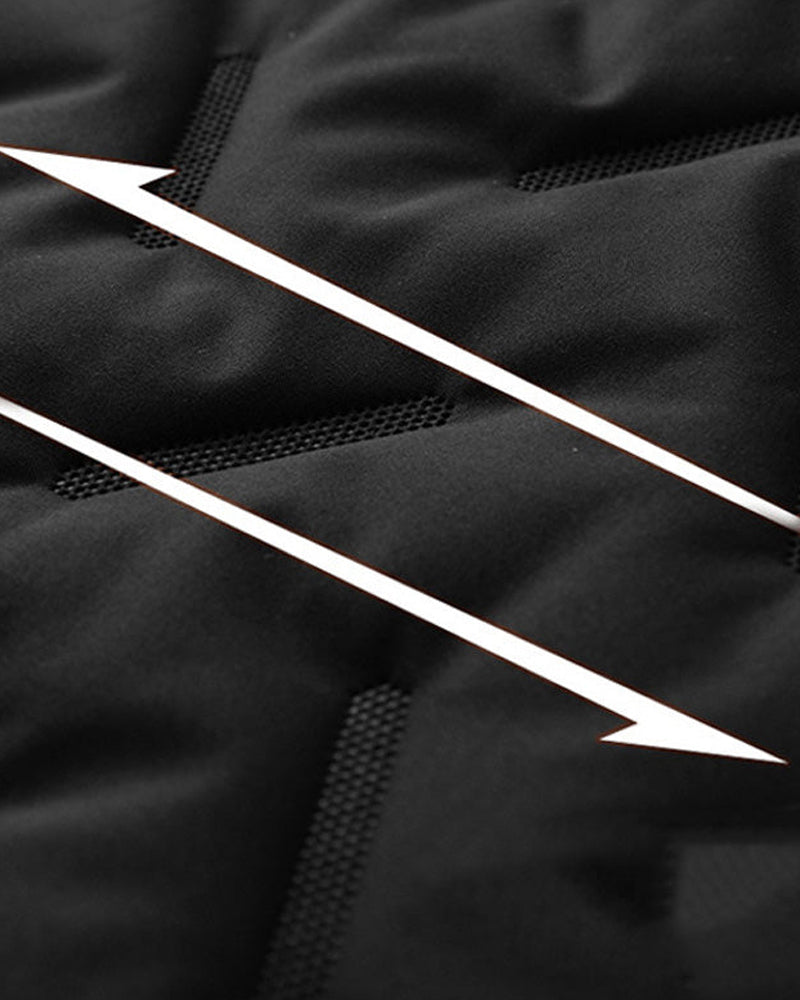 Väst Unisex Vinter Varm Casual Ärmlös Quiltad Med Fleece Foder