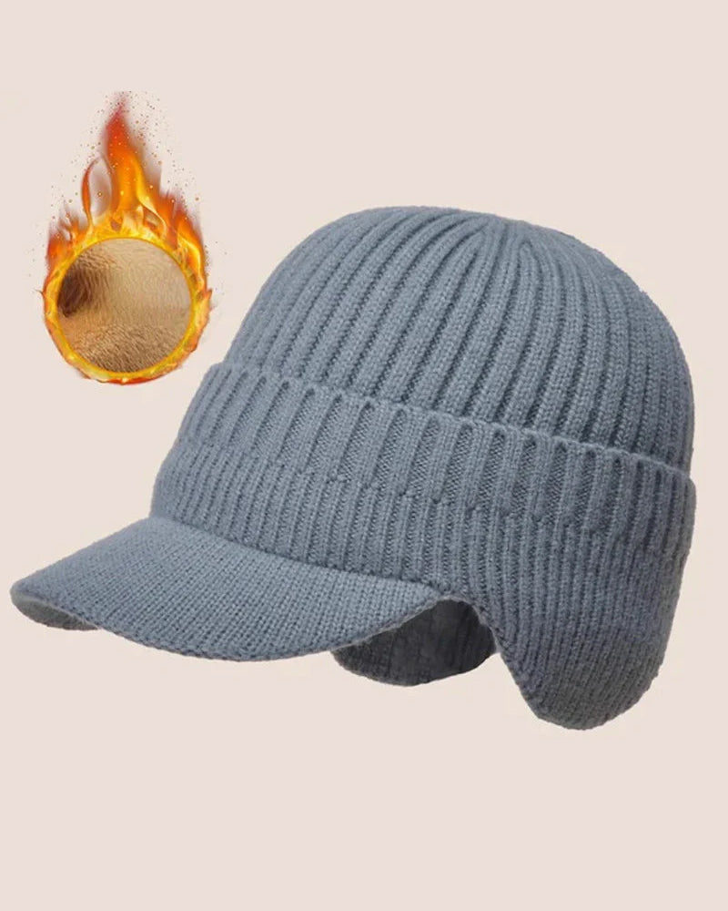 Hatt Utomhus Ridning Elastisk Varm Öronskydd Stickad