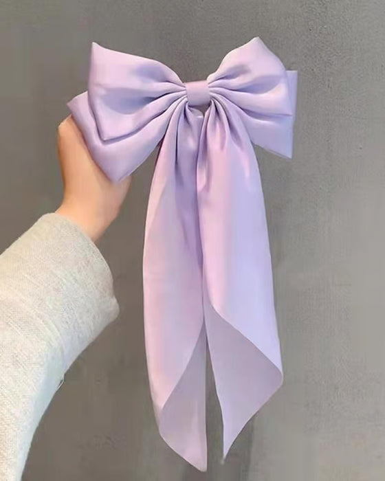 🔥 Stor Rosett Hårklämma För Kvinnor – Bröllop & Vardag Hästsvans Accessoar Med Lång Svans