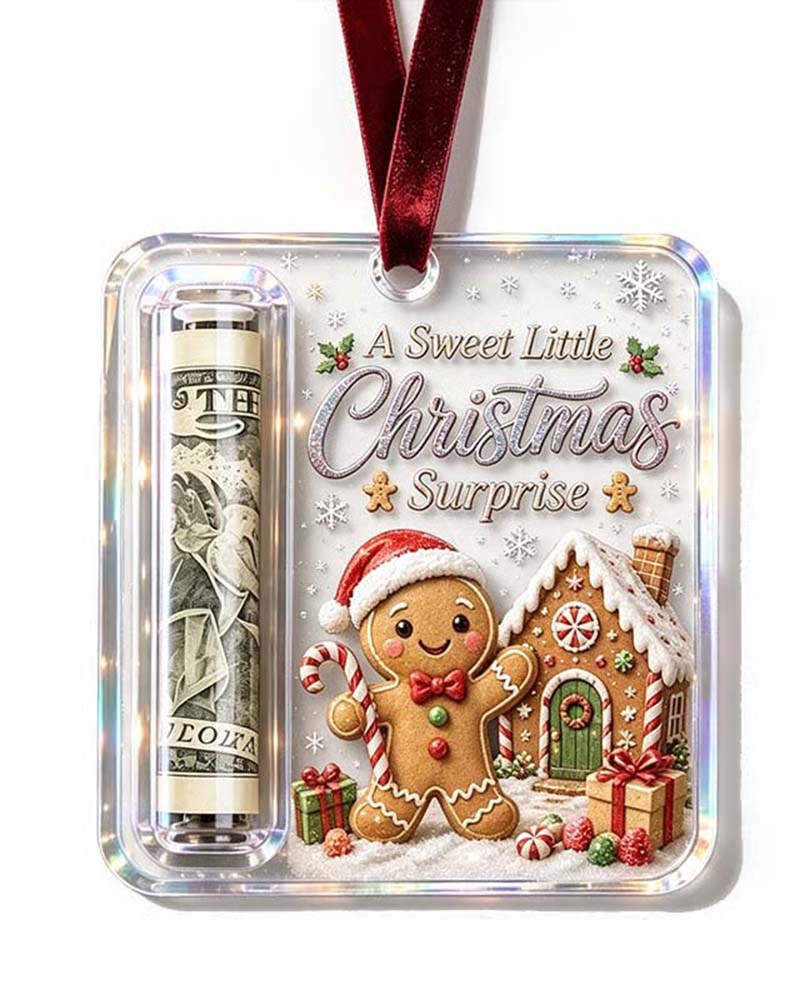 Jul Kontant Gåva Ornament