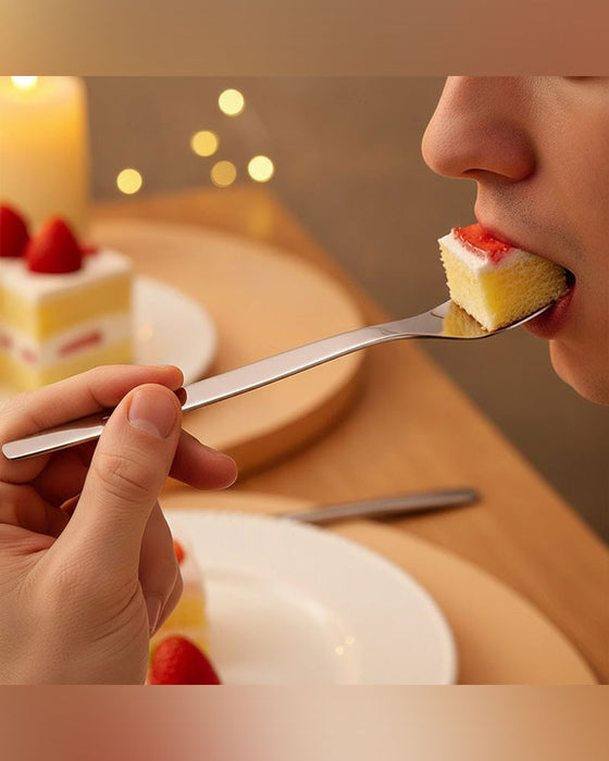 Långskaftad Dessertsked