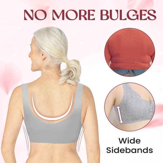 Sömlös Spets-BH med Full Täckning och Främre Knäppning