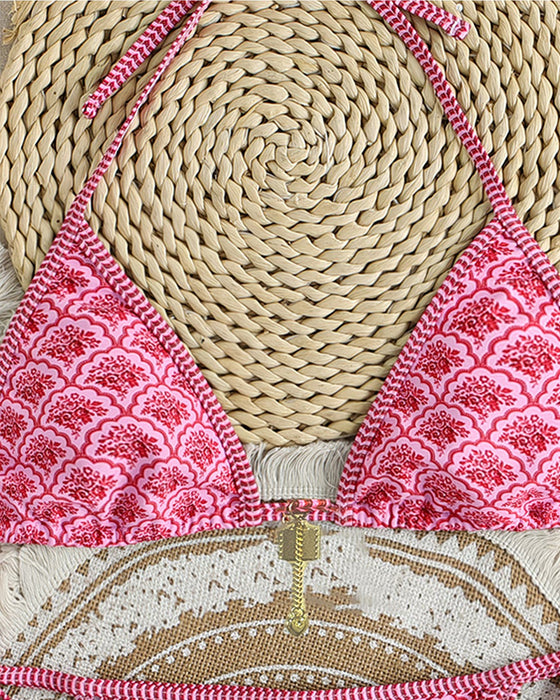 Bikini Sexig Rombus Mönster