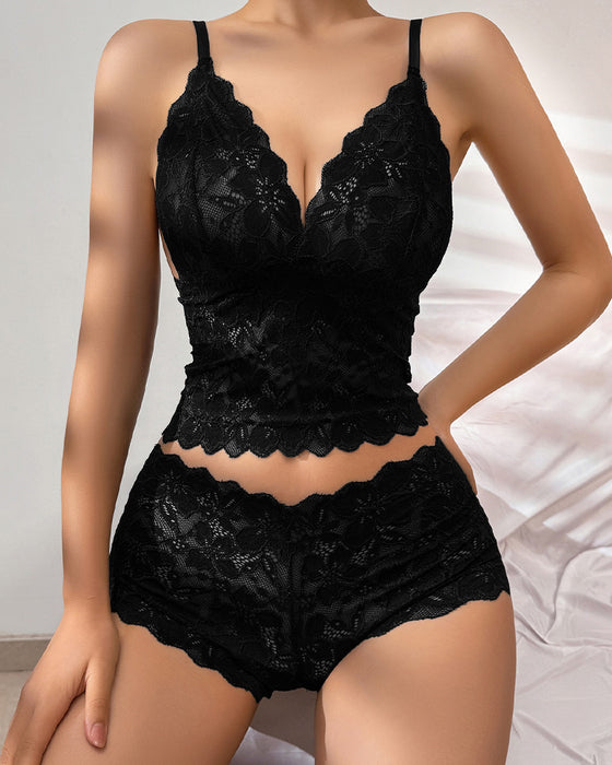 Set Sexig Spets Lingerie