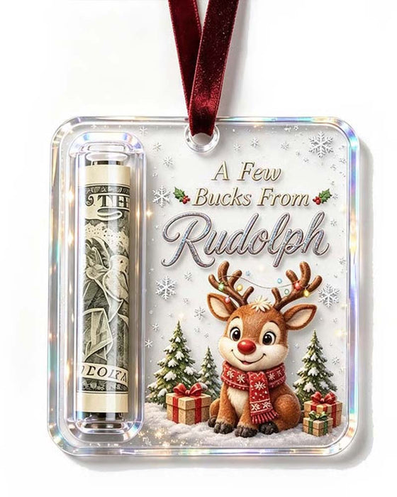 Jul Kontant Gåva Ornament