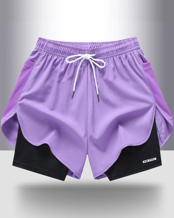 Shorts Andningsbar Snabbtorkande Dubbellager