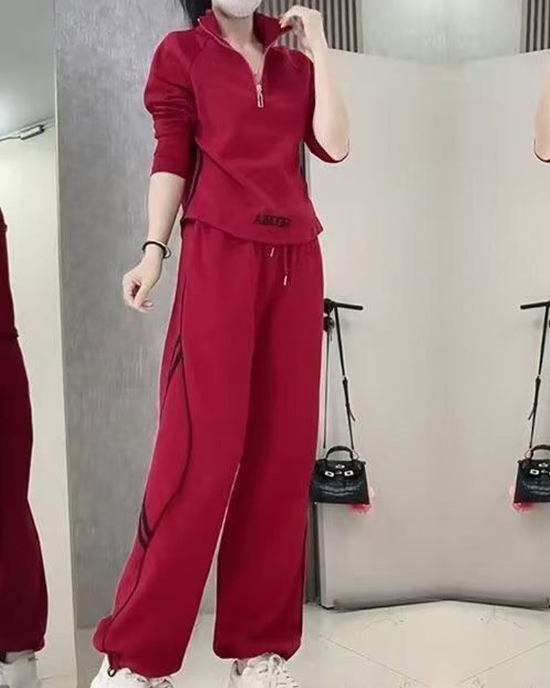 Tvådelade Set Avslappnad Sport Figursmickrande