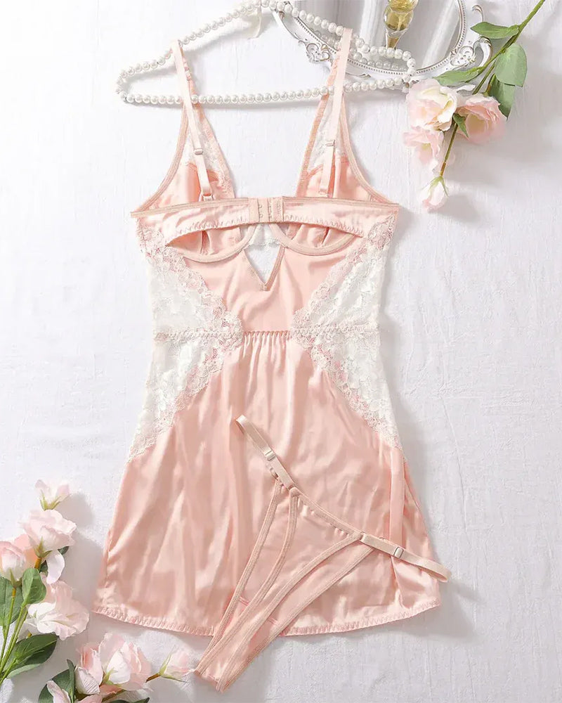 Natttröja Sexig Kamisoll Slits