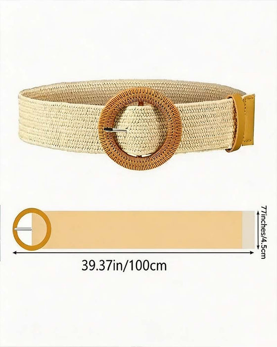 Bälte Boho Stil Spänne Elastiskt