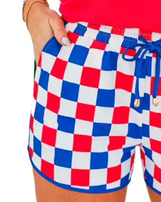 Shorts Schackbräde Dragsko Casual