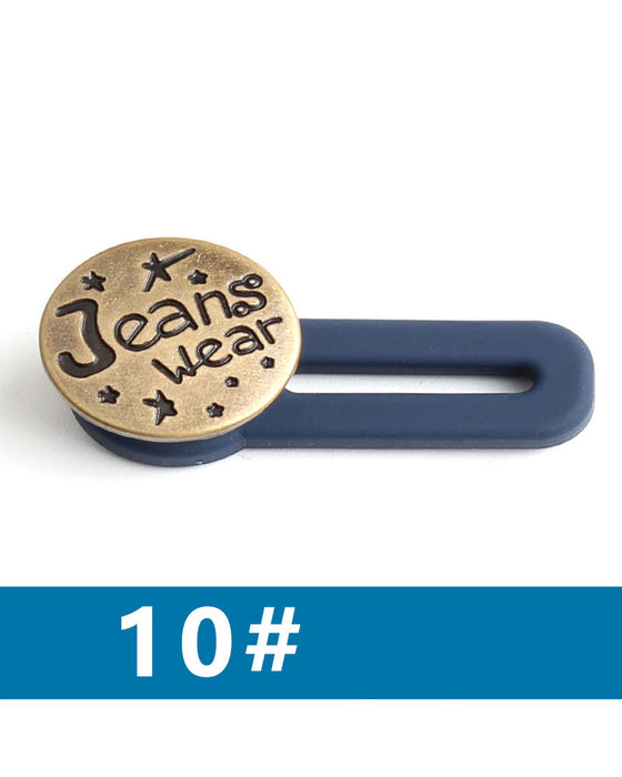 Fjäderbelastad Metallknapp För Midjeförlängning Till Jeans