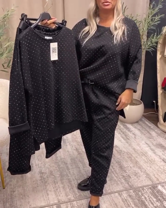 Kostym Med Rund Hals Temperament Fritid