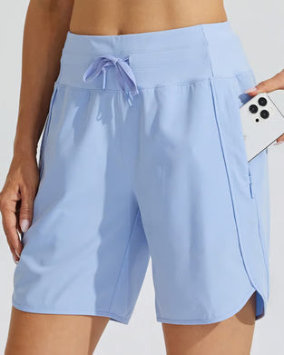 SHORTS PÅ MIDJEBAND, MAGEKONTROLL, ATLETISK STIL