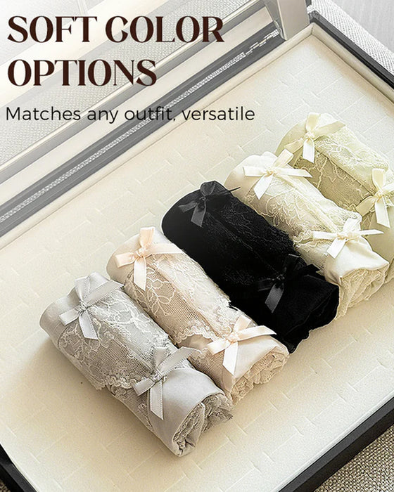 Mjuk Spetsmidjebyxa För Kvinnor