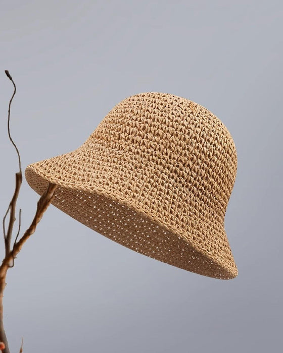 Hatt Utomhus Vävd Halm