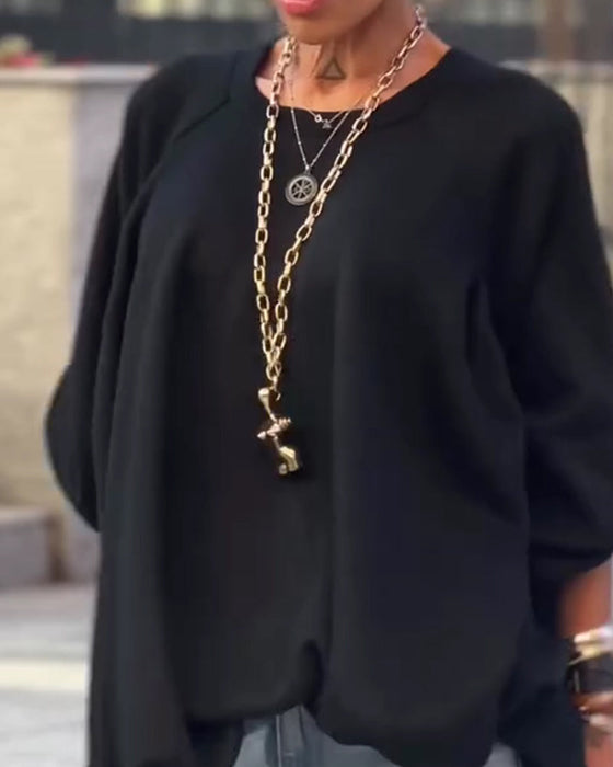 Topp Enfärgad Lös Asymmetrisk