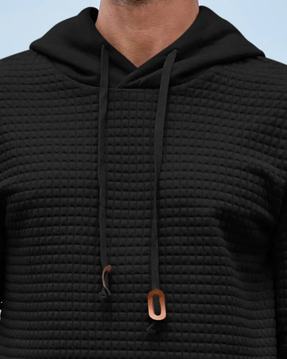 Hoodie Herr Huvförsedd Solid