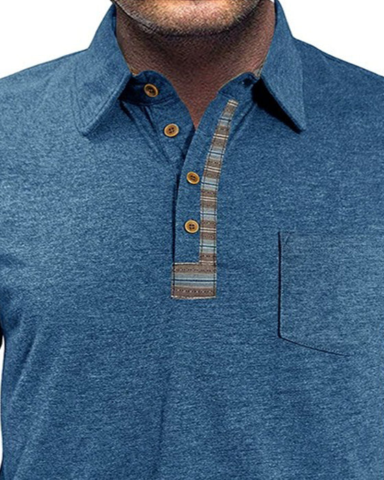 Blus Herr Knapp Slag Polo