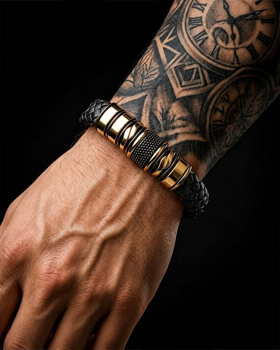 Premium Läderarmband För Män