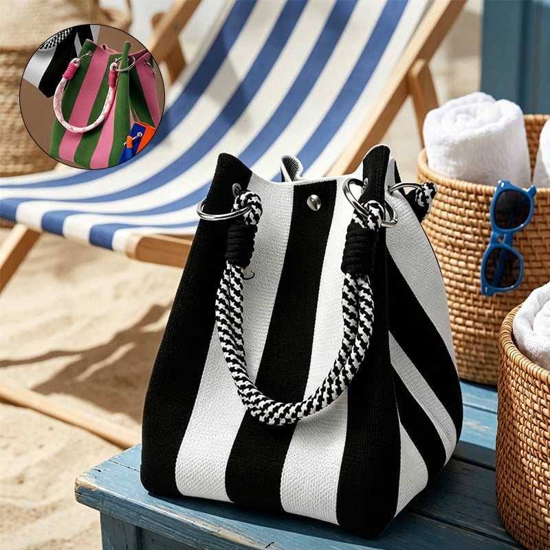 Väska Mini Stickad Hink Tote
