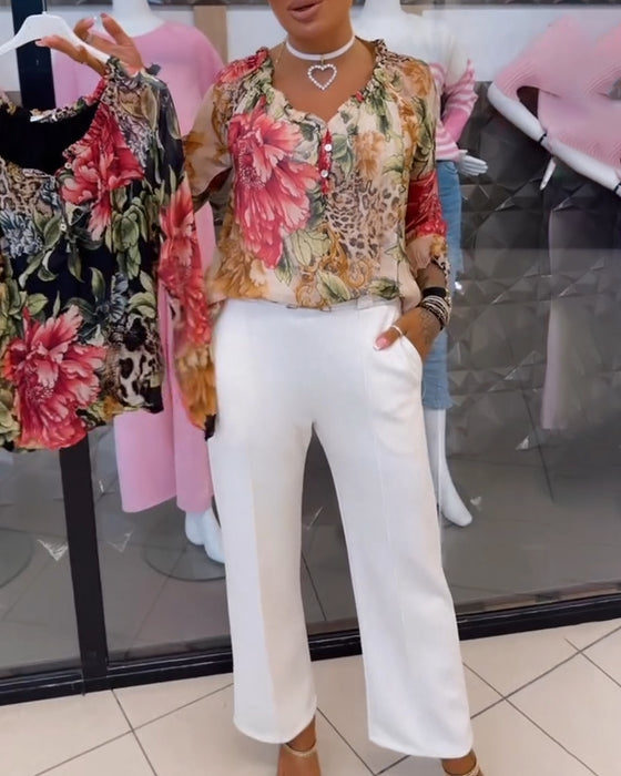 Byxor Casual Rak Bootcut