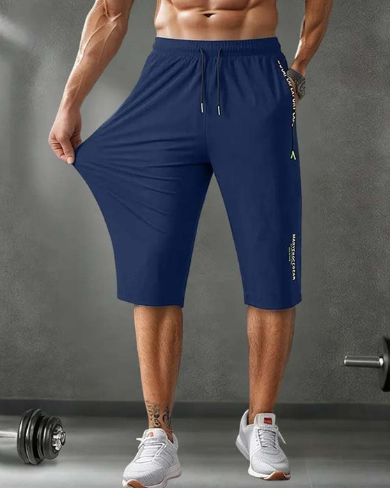 Byxor Elastisk Midja Capri Snabbtorkande Sport
