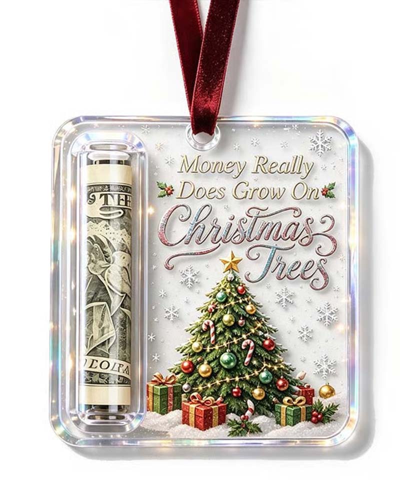 Jul Kontant Gåva Ornament