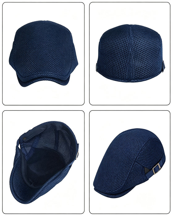Herr Andas Nät Flat Keps - Justerbar Newsboy Ivy Basker Sommarhatt