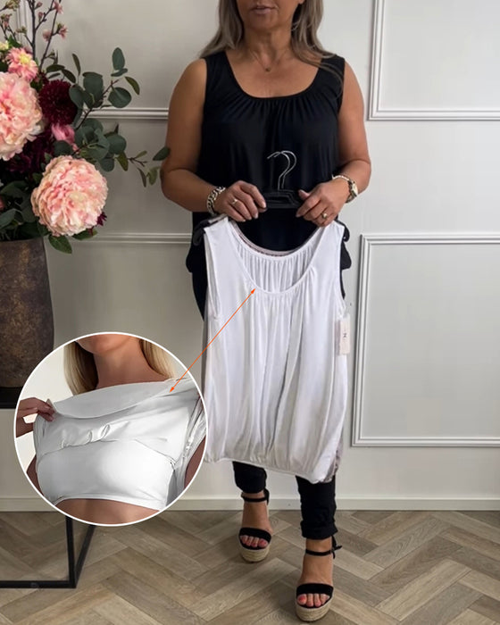 Tank Top Inbyggt Bh U-Ring Urskuren Casual