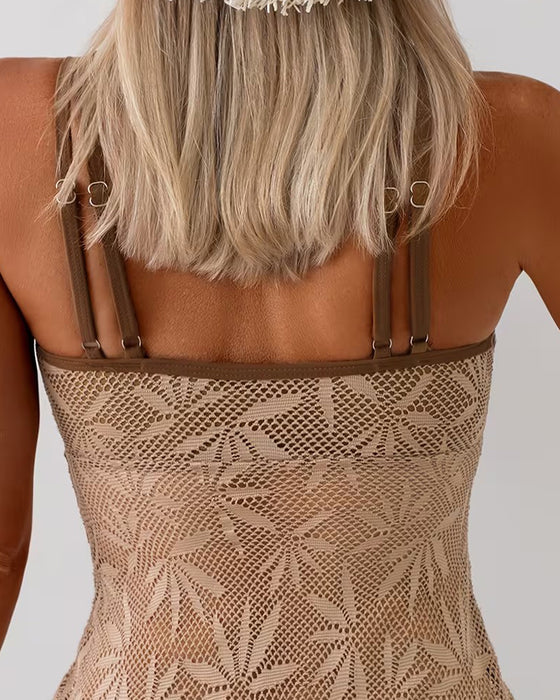 Tankini Spagettiband Mesh