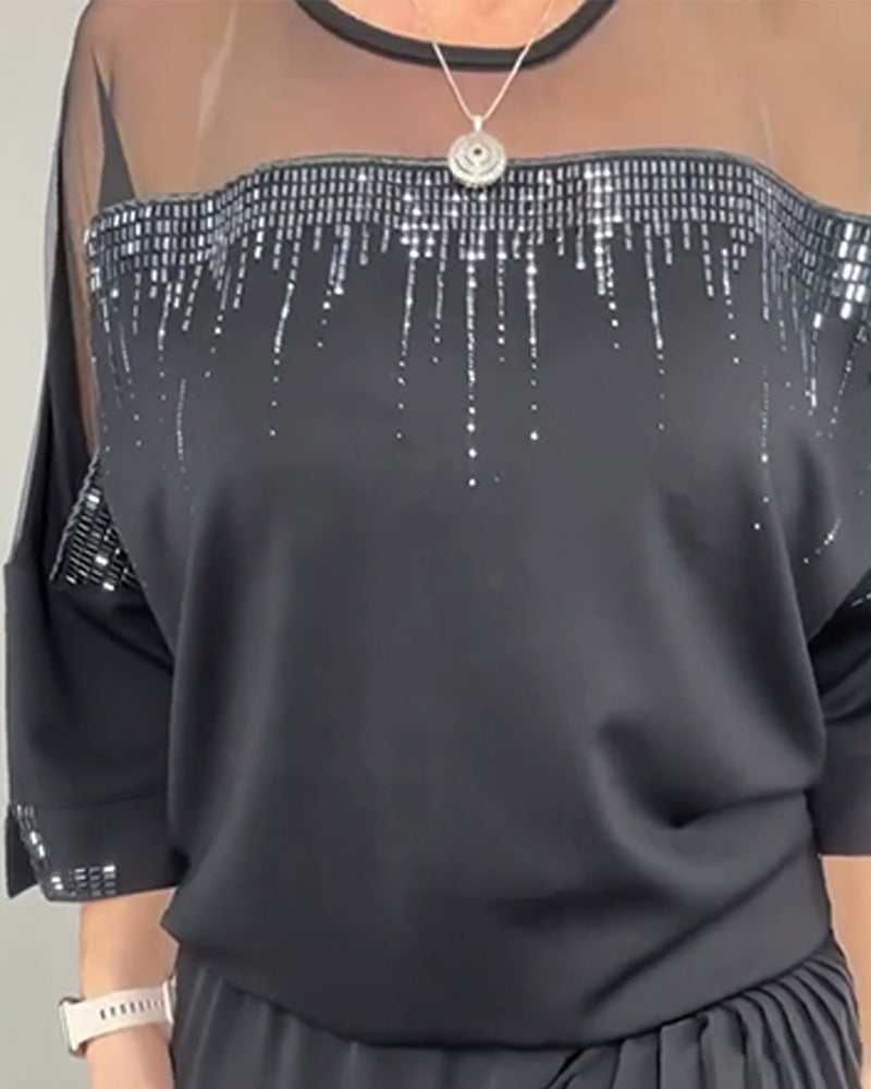 Blus Nät Skarvning Lössittande