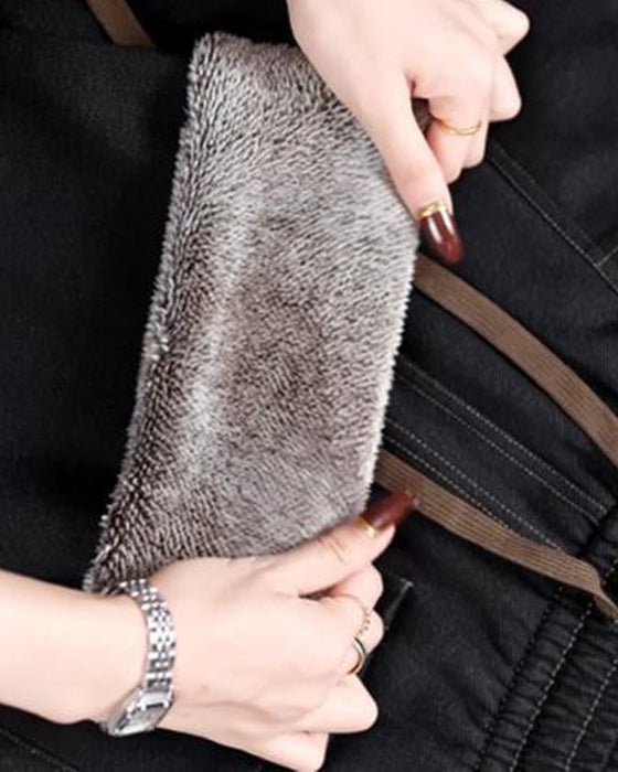 Byxor Lös Passform Hög Midja Förtunnande Vid Ben