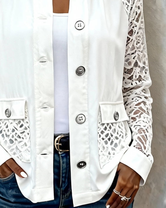 Kappa Med Lång Ärm Och Lappverk I Slag