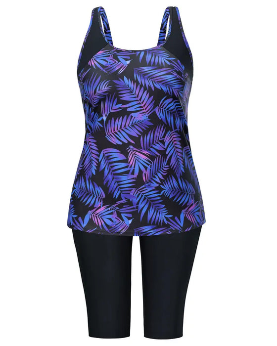 Semester Tryckt Ärmlös Tankini
