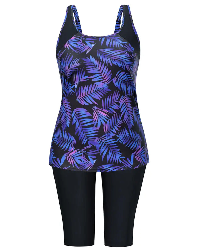Semester Tryckt Ärmlös Tankini