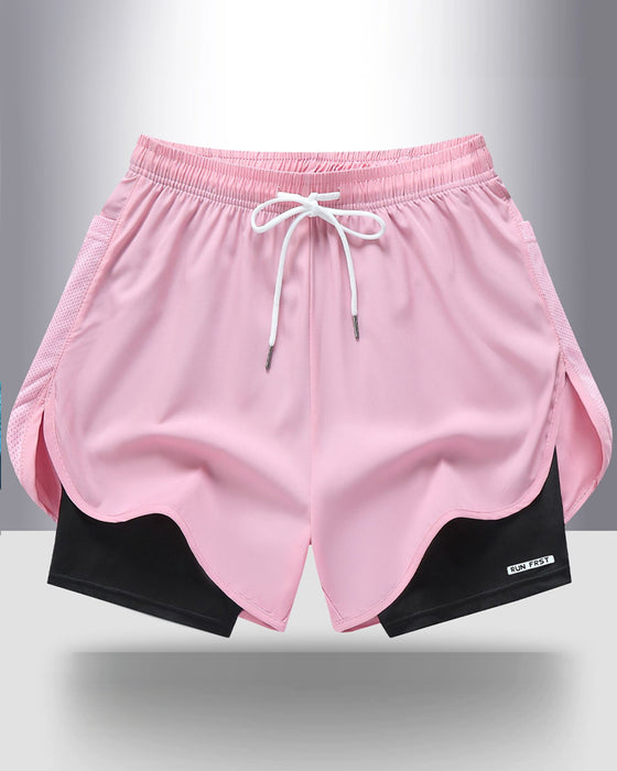 Shorts Andningsbar Snabbtorkande Dubbellager
