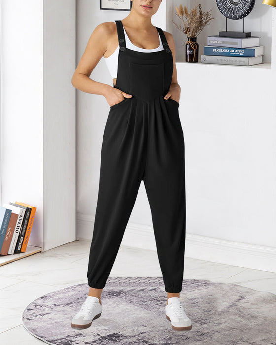 Overalls Enfärgat Veckad
