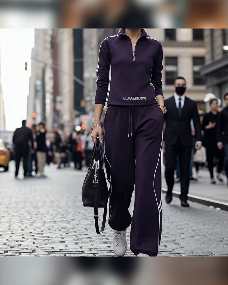 Tvådelade Set Avslappnad Sport Figursmickrande