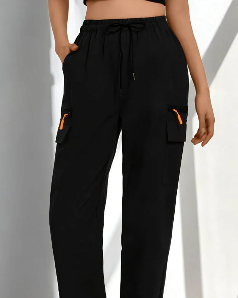 Pants Dragsko Löst Casual Cargo